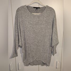 White House Black Market Heather Gray Top
